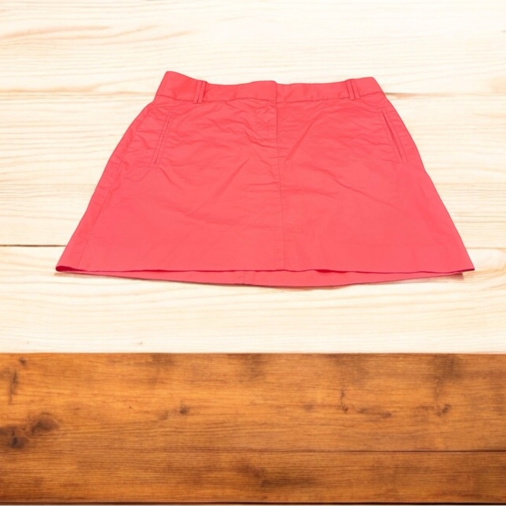 J. CREW SIZE 0 CORAL MINI SKIRT